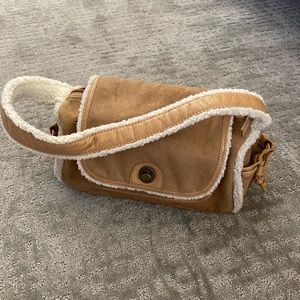 Faux suede & fur Bath & Body Works bag/purse!